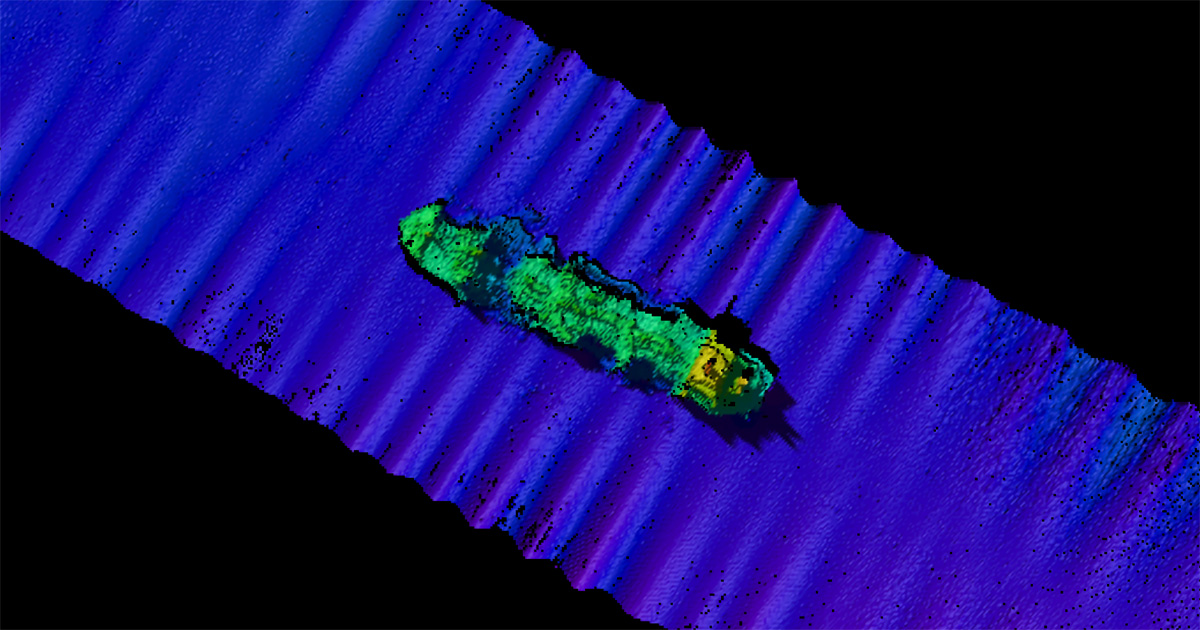 Bow Mariner 1m resolution multibeam.