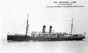 SS Governor. Photo from the Pacific Coast Steamship Co.