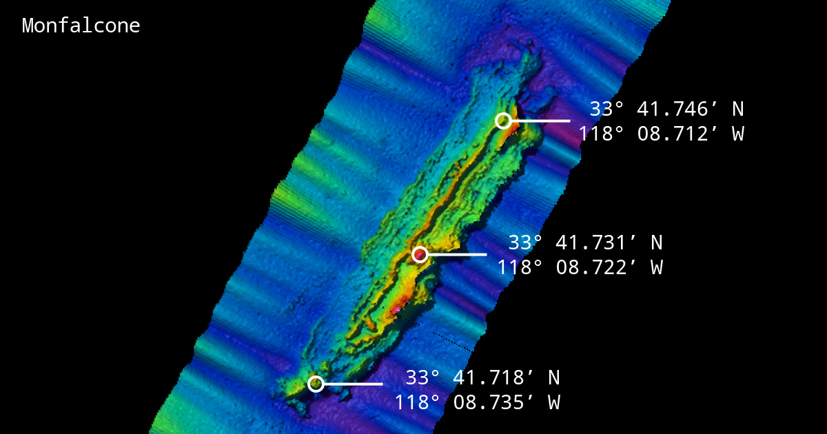 25cm multibeam sonar image of Monfalcone.