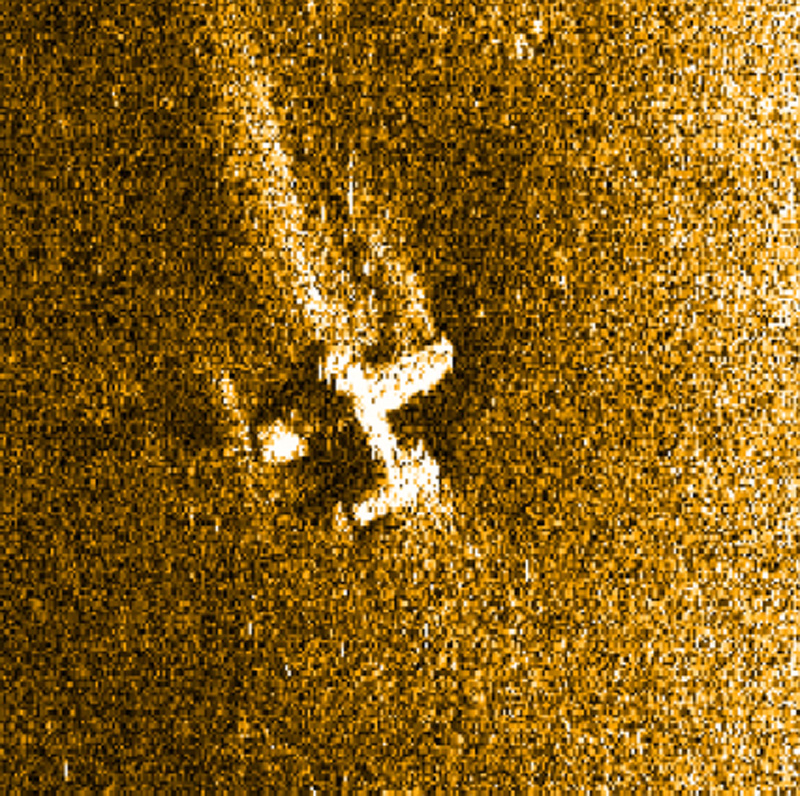 Aircraft 204-184054-P Side Scan Sonar. Image courtesy of NOAA.