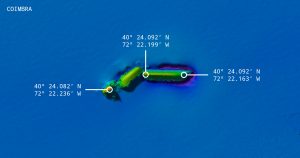 British steam tanker Coimbra. 1m multibeam with coordinates.