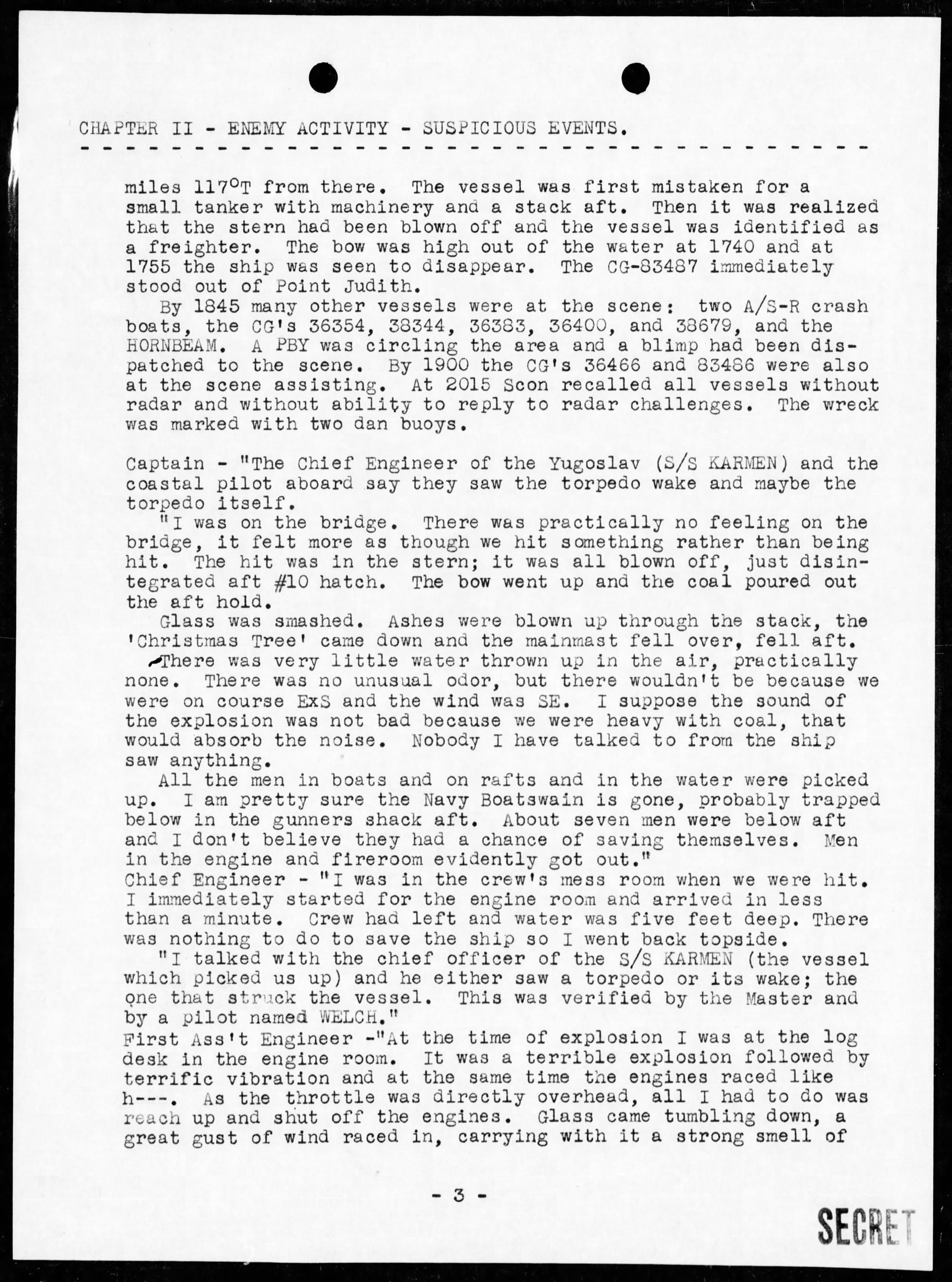 War Diary Page 3