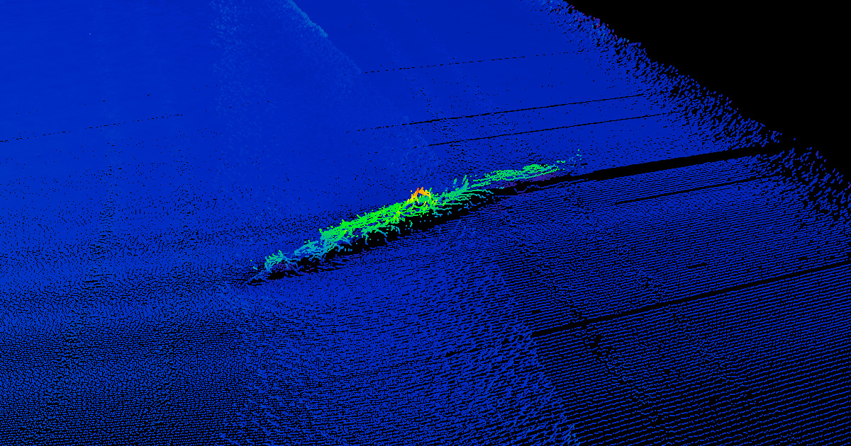 U-853 raw sonar soundings.